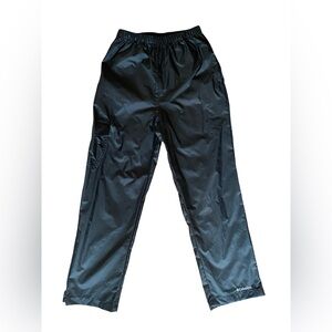 Columbia Kids Cypress Brook Black Rain Pants - Size M 10/12